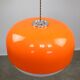Rare lampe à pendentif Méduse XXL orange de Guzzini, années 1970