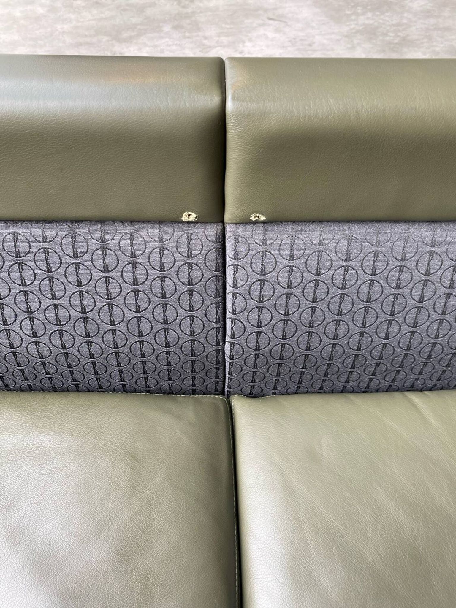 Pfister sofa for Knoll in khaki leather