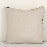 Square Silk Tiger Ikat Velvet Pillow, Yellow Animal Pattern Ethnic Cushion, Handloom Ethnic Pillow