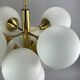 Lustre Sputnik Kaiser Leuchten design en verre opale années 60 70