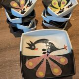 Lot of signed Cerennes Vallauris ceramics