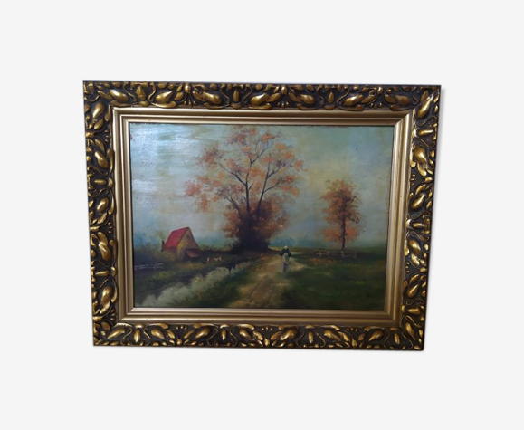 Huile sur panneau
