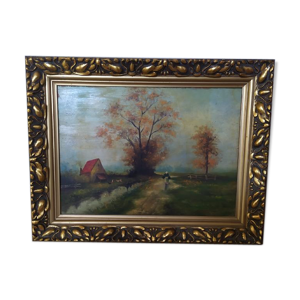 huile sur panneau