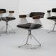 Rudi Verelst Delta Dining Chair Set 1970s