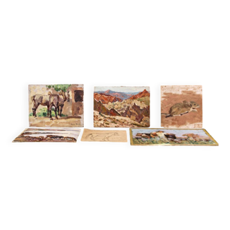 Workshop background, Henry Sené (1889-1961)