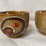 Set of 3 sandstone tea cups