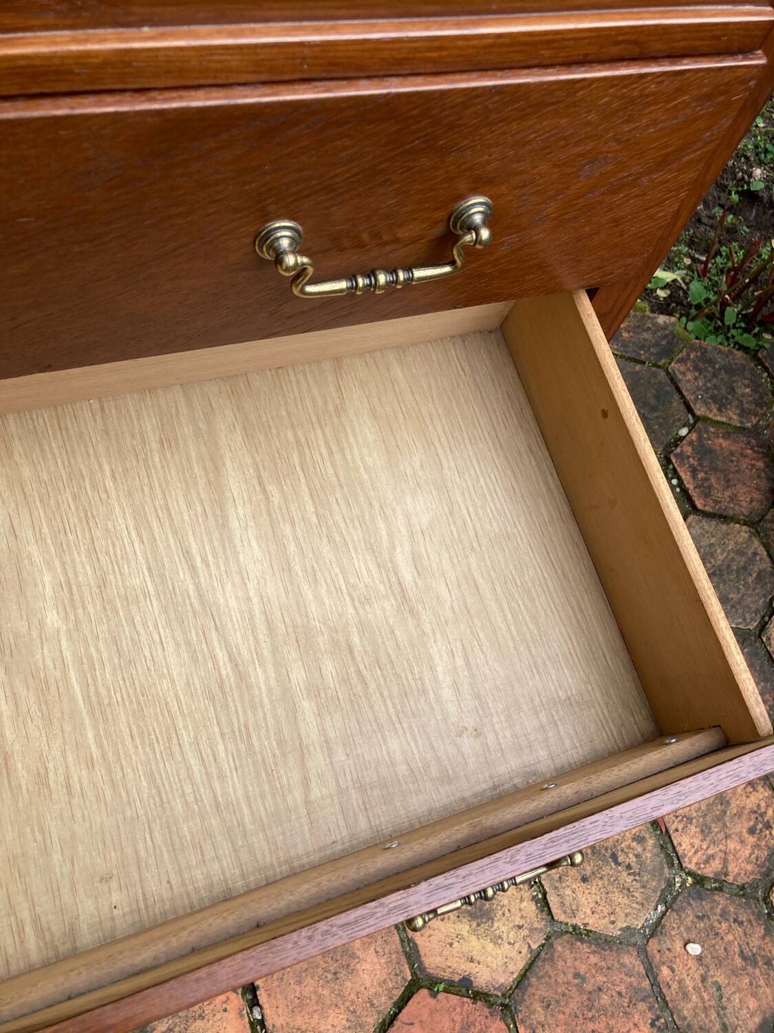 Vintage chest of drawers with tapered legs