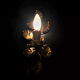 Duo of floral wall lamps