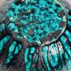 Turquoise and black glazed stoneware bowl – signed Accolay