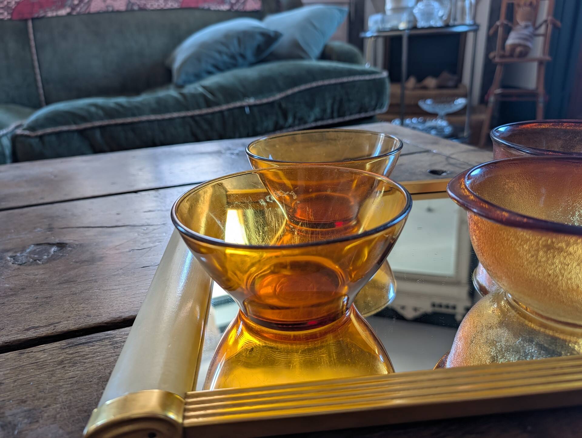 Mismatched amber quartet – 1970s