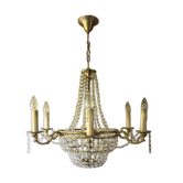 Lustre avec pampilles en verre