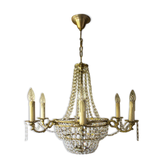 Lustre with glass tassels