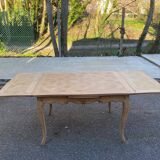 Louis XV extendable dining table, renovated, oak, 120-200cm, 19th century.