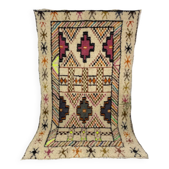 Handmade moroccan berber carpet 255 x 146 cm