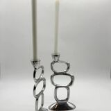 Pair of candlesticks "Circle" – Matthew Hilton, 1980s