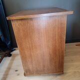 Vintage retractable swivel bar cabinet from the 1950s