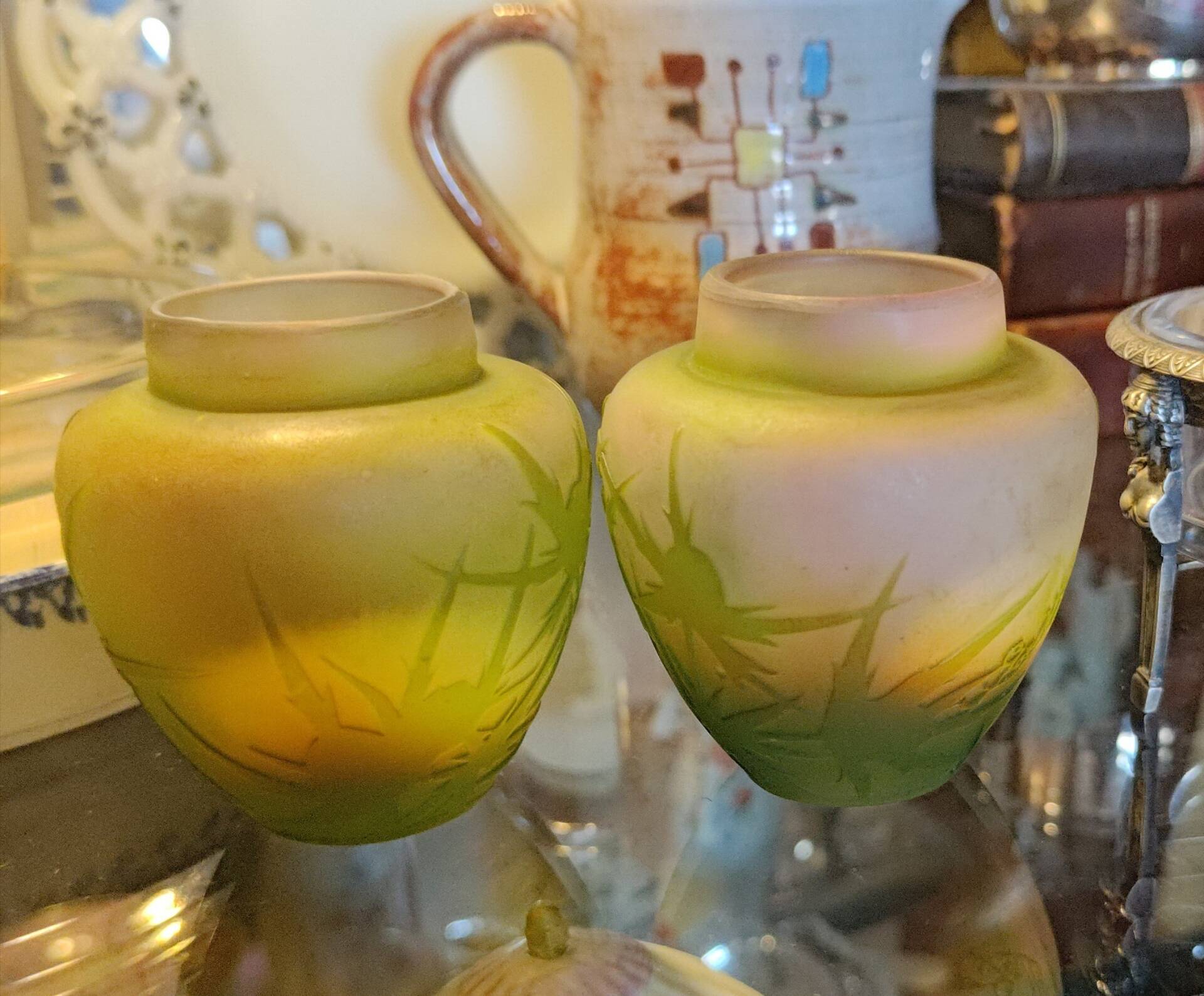 Paire de vases Gallé Art nouveau