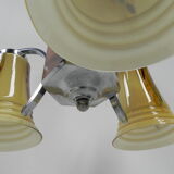 Art deco hanging lamp in glass