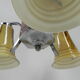 Art deco hanging lamp in glass