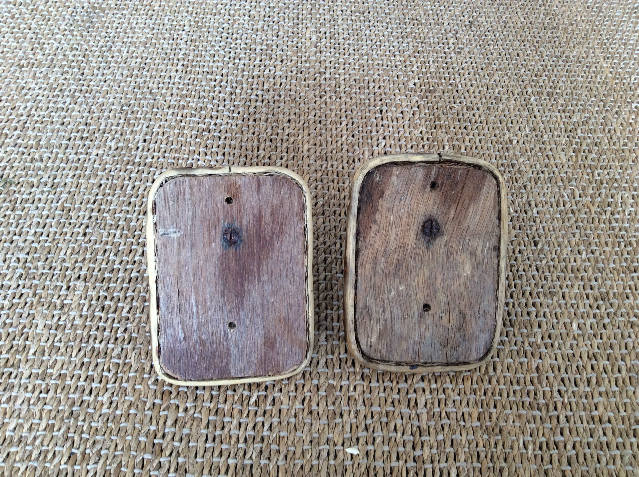 2 patères en rotin