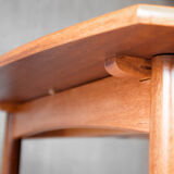 Scandinavian dining table extendable teak - 1960