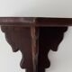 Pair of antique carved wooden shelves