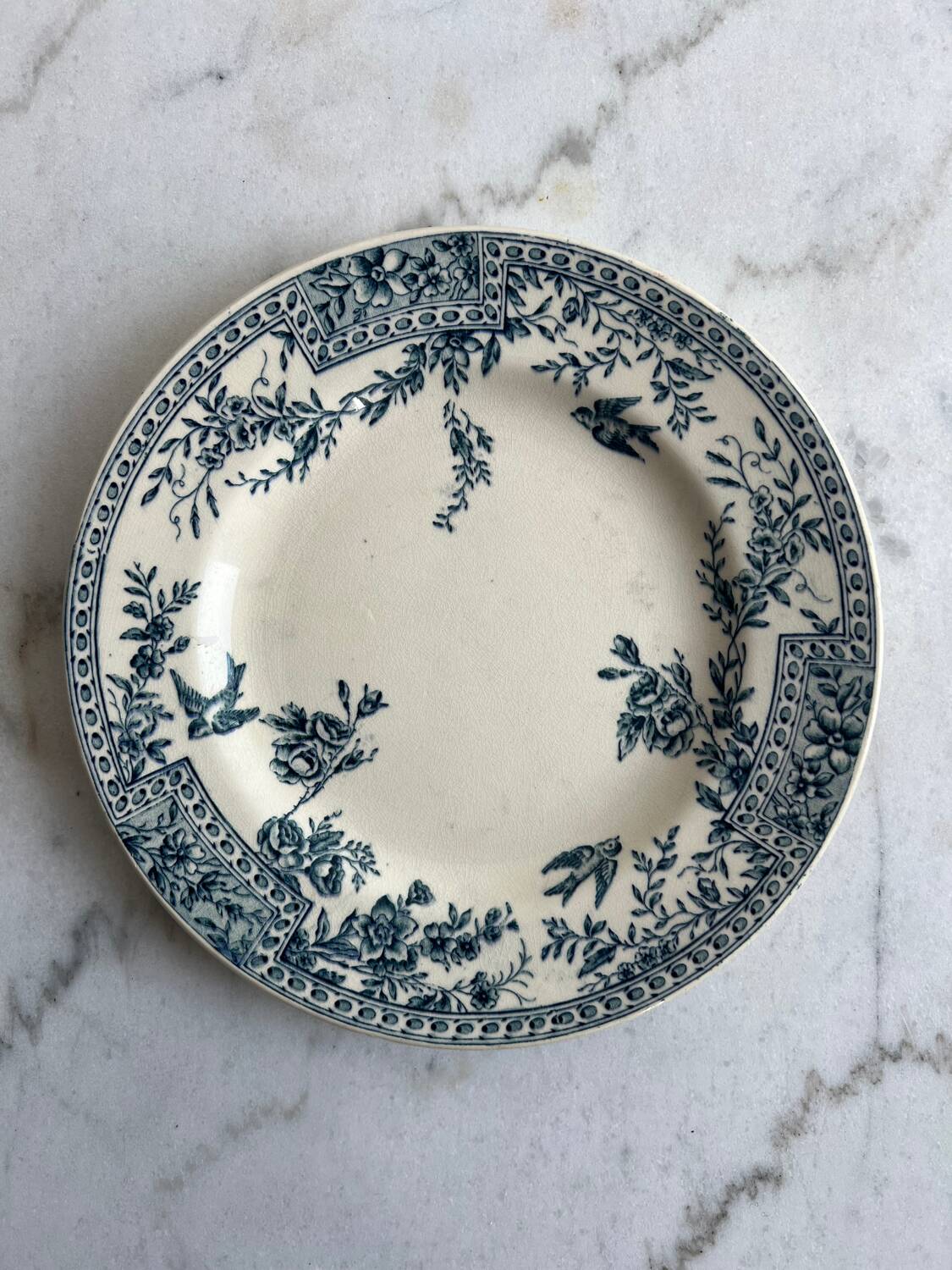 Plate, flat, iron earth Ceres KG Lunéville