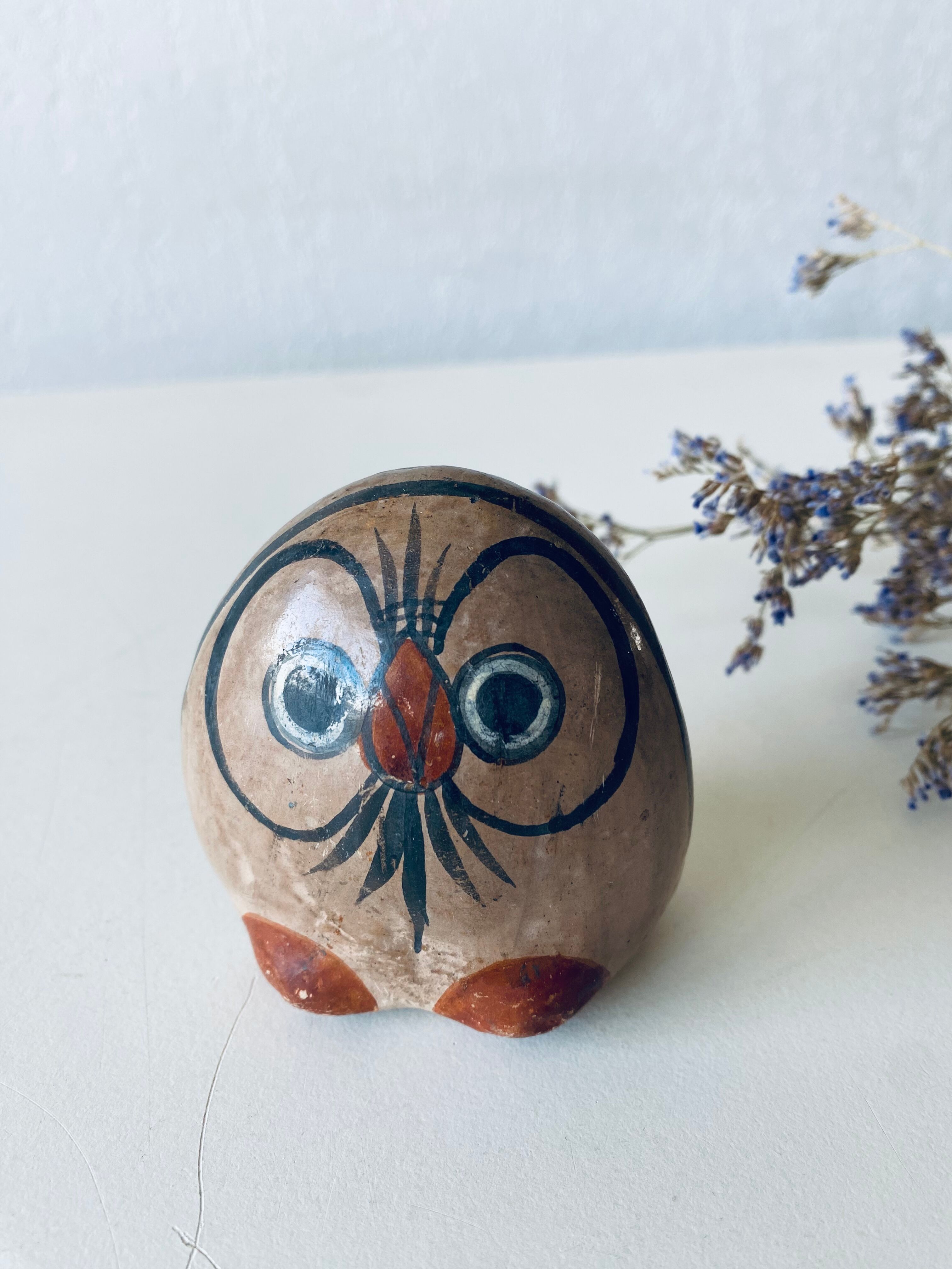 Owl Mexican folk art from Tonala