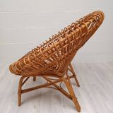 Vintage rattan armchair 1960