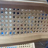 Plia chairs by Castelli in wood and cane.