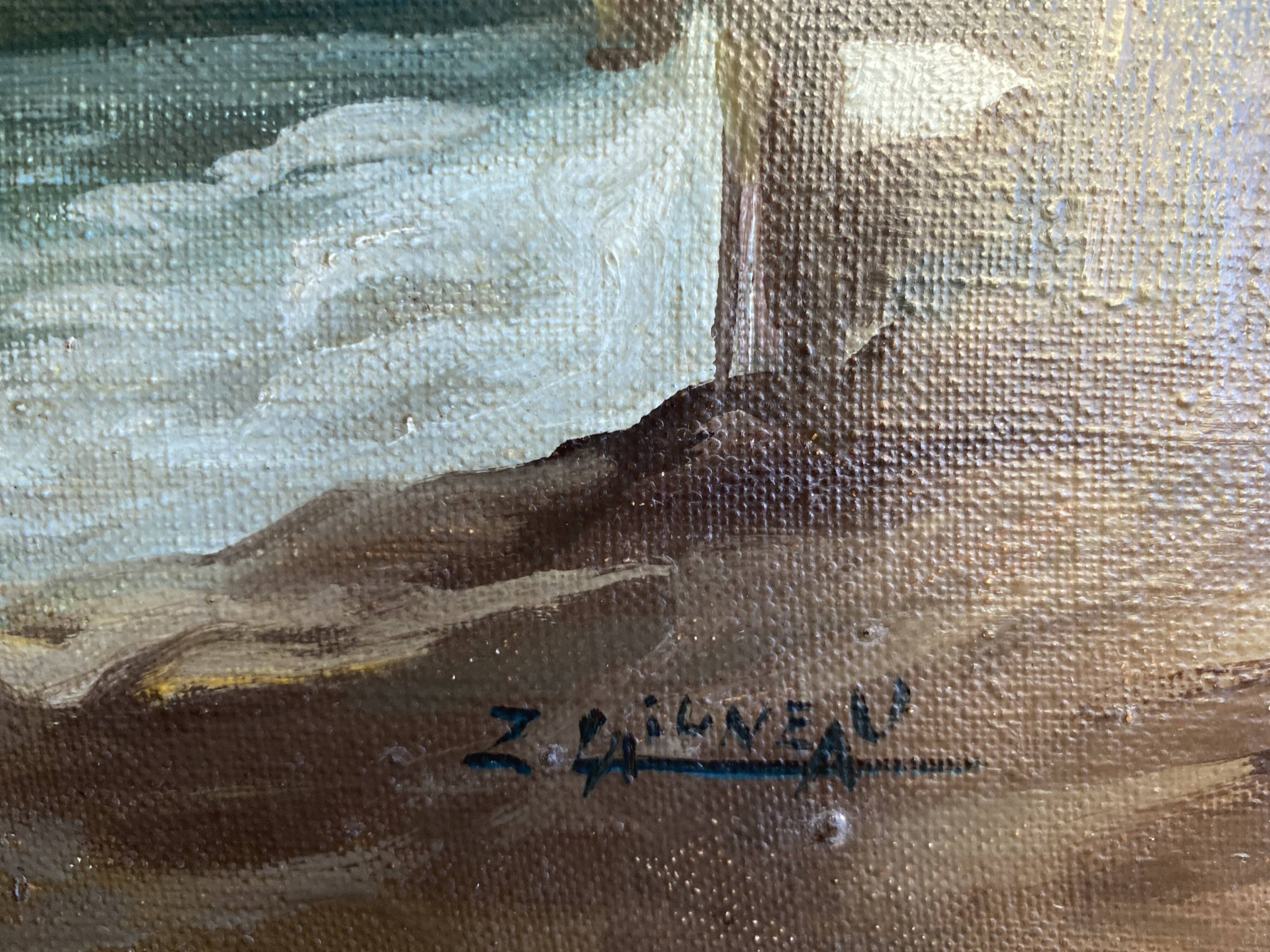 Peinture à l'huile sur toile