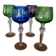4 Nachtmann crystal Romer glasses from the 1970s/80s.