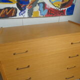 Chest of drawers vintage from the 60s in light wood