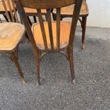 Set of 7 bistro chairs 1930