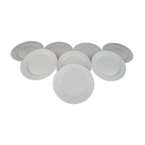 lot de 8 assiettes plates