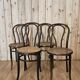 Series of 4 bistro chairs n°18 Fischel
