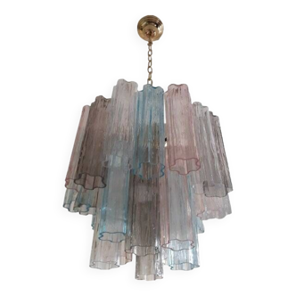 Contemporary murano glass "tronchi" multicolors sputnik chandelier