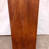 Bedside table in wooden slats