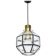 Iron and clear glass pendant by Limburg, Germany, 1960s