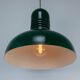 Green Vintage Industrial Metal Green Lamp produced by Sijaj Hrastnik
