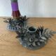 2 vintage flower candle holders