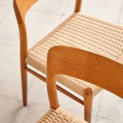 Set of 4 chairs model 75 in oak, Niels O. Møller, Denmark, 1950s