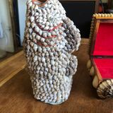 Set of boxes and vintage vase in mini shells