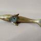 Patinated brass dolphin