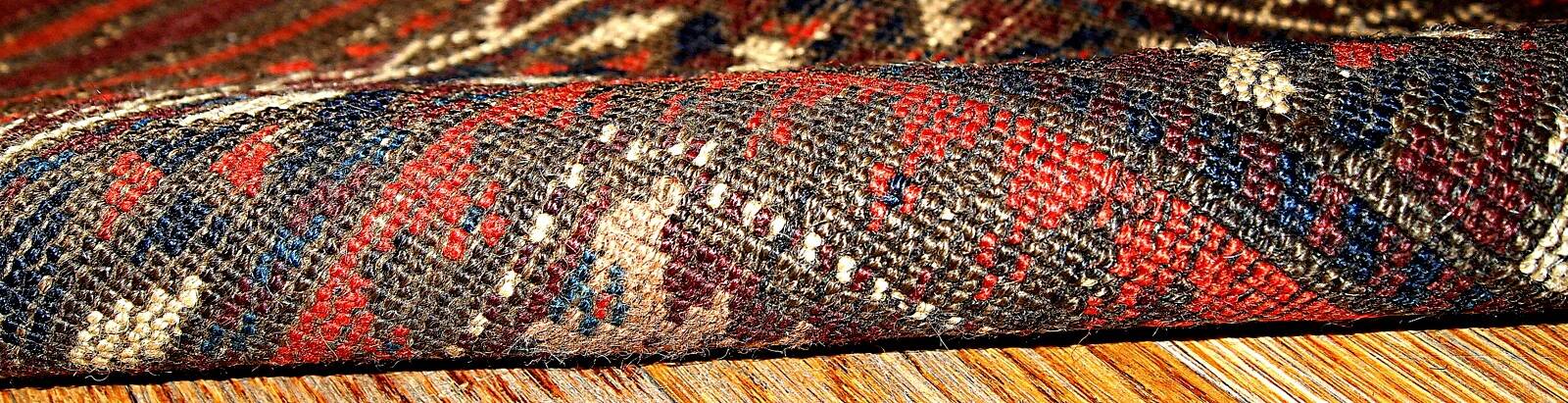 Tapis de prière baloutche antique fait main, années 1880