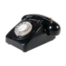 Phone of the ste of "telefones de lisboa e porto" vintage , black phone, vintage,