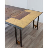 Sculptural coffee table by Jean-Jacques Argueyrolles circa 1990