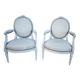 Paire de fauteuils de Style Louis XVI