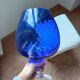 Très grand verre / vase Empoli Bleu