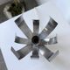 Oxar space age chrome flower wall light